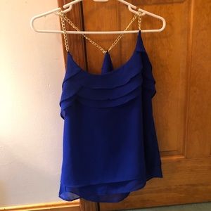 Blue &Gold Charlotte Russe Tank Top